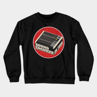 Mixer sound engineer technician retro crew gift Crewneck Sweatshirt